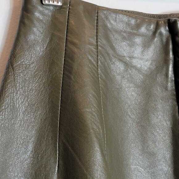 VTG Leather Pencil Skirt - Picture 6 of 10